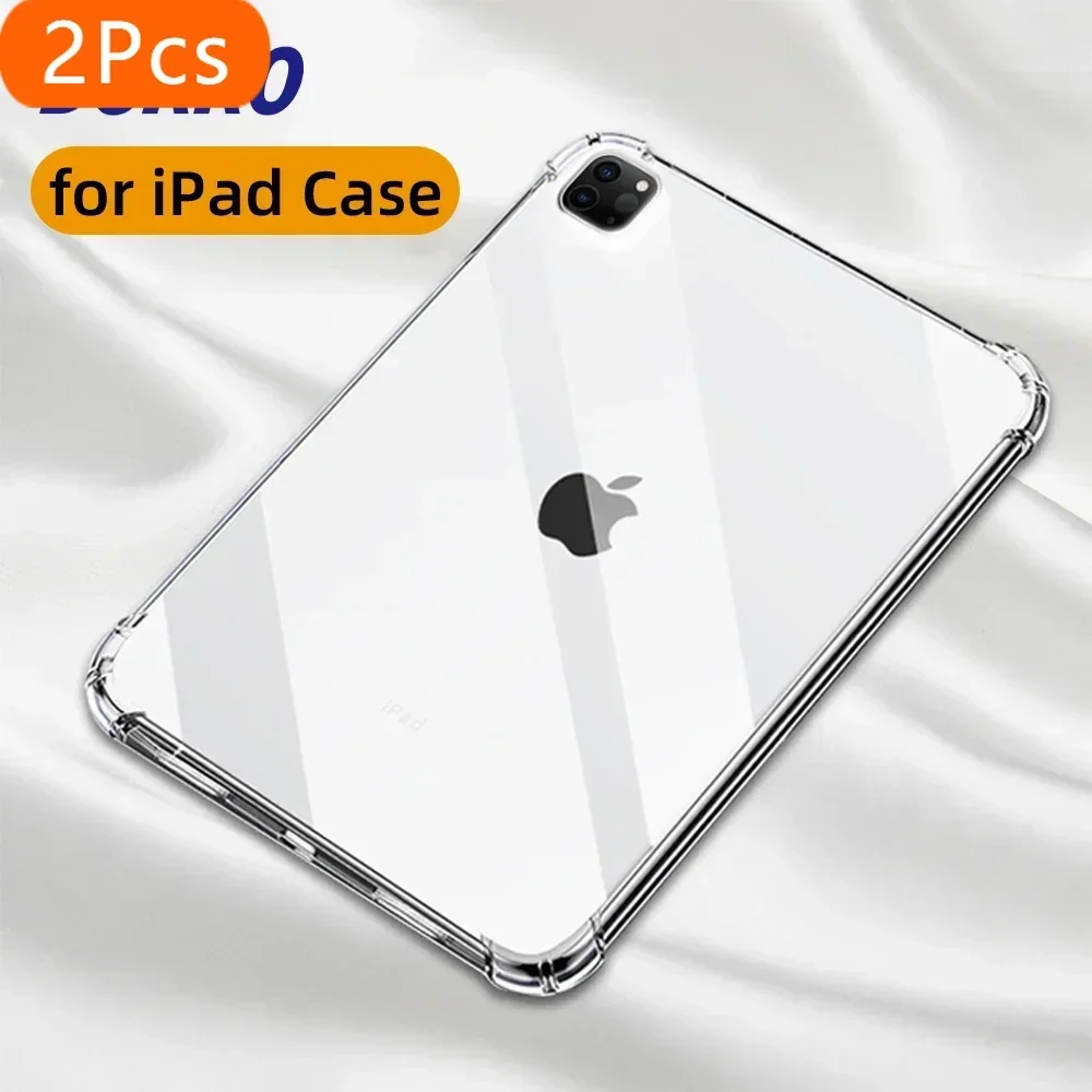 2Pcs For iPad Air 11-inch M2 2024 Pro 11/13in M4 Case Transparent TPU Cover for iPad 10/9/8/7/6/5 Gen Air 4/5th 10.9 3rd 10.5 Mi
2Pcs For iPad Air 11-inch M2 2024 Pro 11/13in M4 Case Transparent TPU Cover for iPad 10/9/8/7/6/5 Gen Air 4/5th 10.9 3rd 10.5 Mi