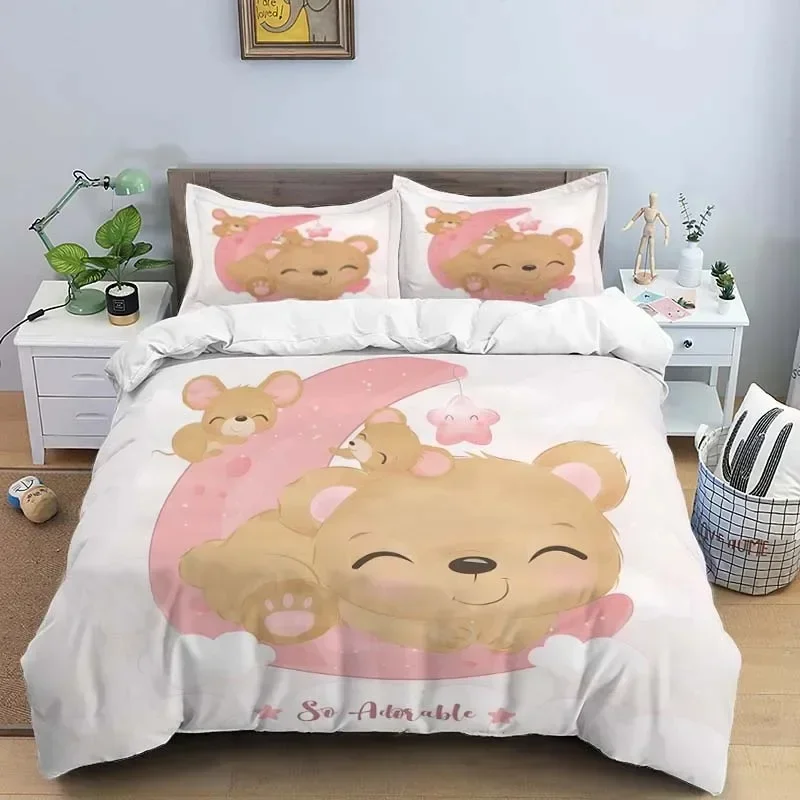Moon Little Animal Sleep Print Digital Print Polyester Bedding Sets,Girl's Cover, Bed Linen Set For Teens, cover&2pcs Pillowcase
Moon Little Animal Sleep Print Digital Print Polyester Bedding Sets,Girl's Cover, Bed Linen Set For Teens, cover&2pcs Pillowcase