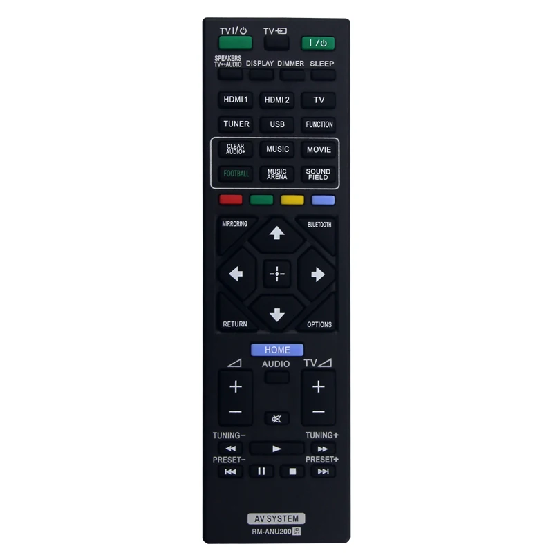 The RM-ANU200 remote control is compatible with Sony TV RM-ANU201 HT-IV300 HT-IV300
The RM-ANU200 remote control is compatible with Sony TV RM-ANU201 HT-IV300 HT-IV300