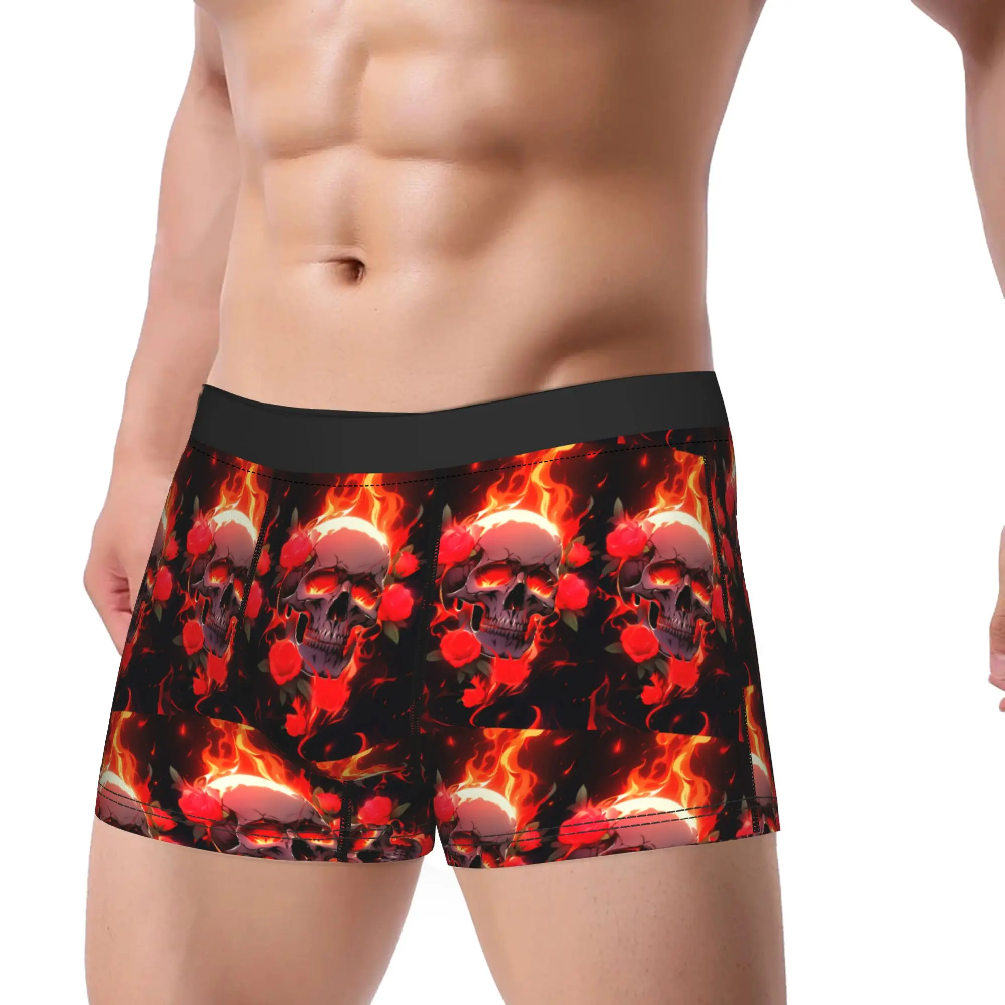 Skull and Roses Underwear Mexican The Day Of Dead Man Shorts Briefs Breathable Trunk High Quality Pattern Plus Size Panties
Skull and Roses Underwear Mexican The Day Of Dead Man Shorts Briefs Breathable Trunk High Quality Pattern Plus Size Panties