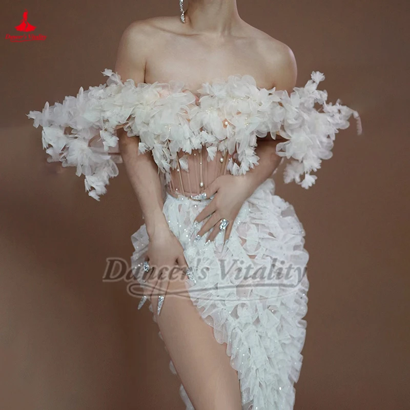 Women Nightclub Party Photography Studio DJ Social Media Anchor Mesh Perspective Hollow-out Design Sexy Strapless Gown Customize
Women Nightclub Party Photography Studio DJ Social Media Anchor Mesh Perspective Hollow-out Design Sexy Strapless Gown Customize