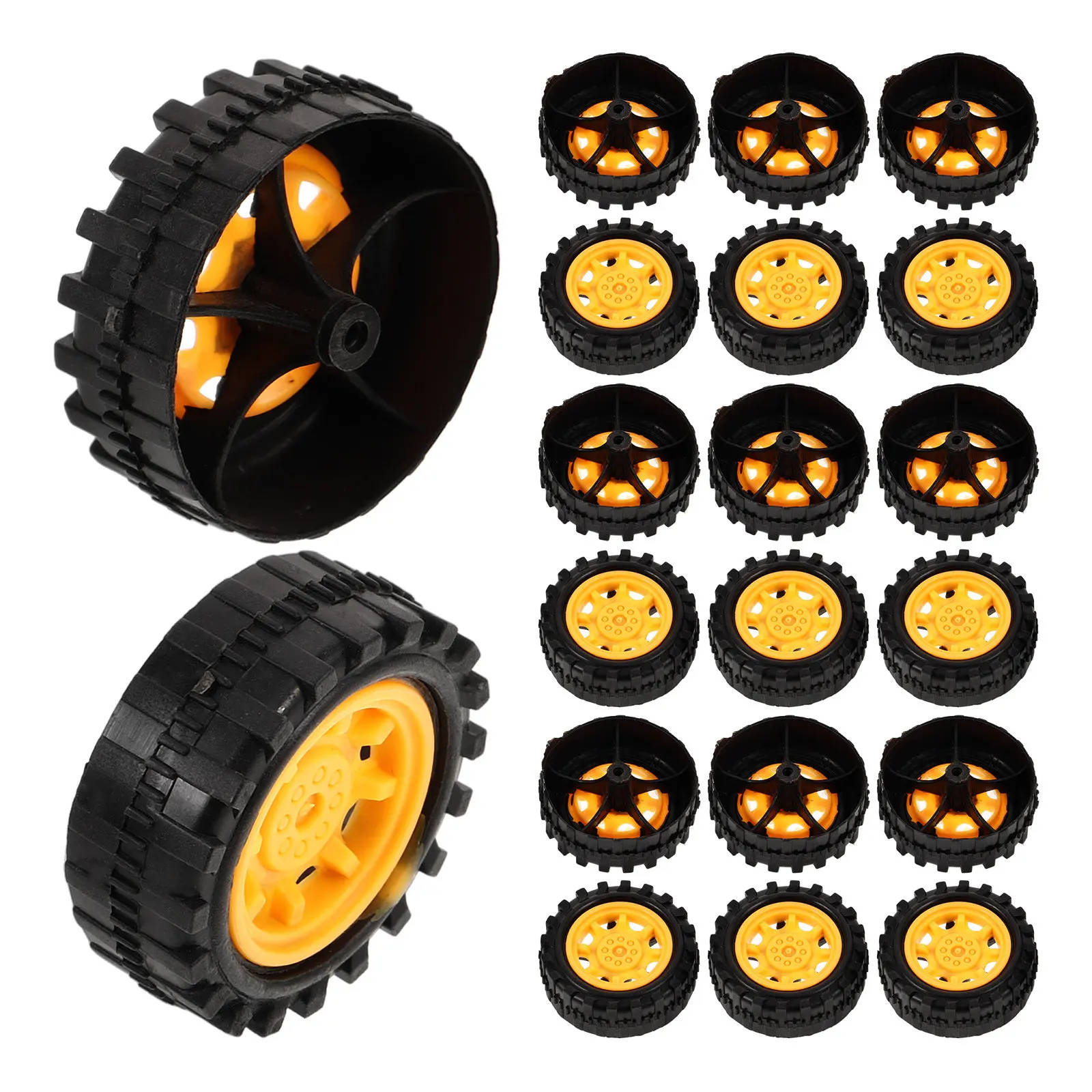 32Pcs Sturdy Plastic Wheels for DIY Car Models Craft Decorations Science Experiments Kids Motor Skills Development Balanced
32Pcs Sturdy Plastic Wheels for DIY Car Models Craft Decorations Science Experiments Kids Motor Skills Development Balanced