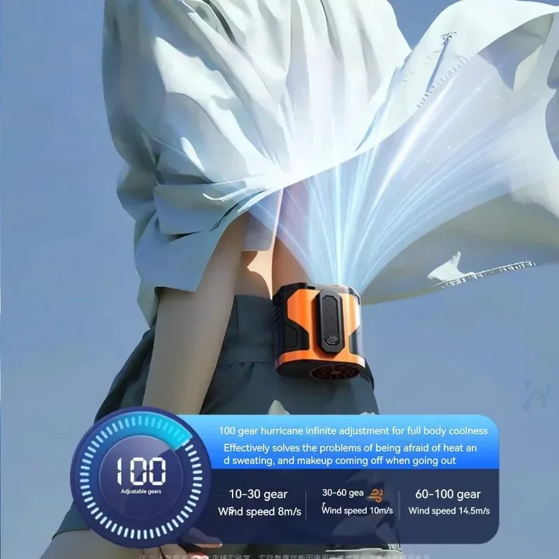 TXF【Reliable】Waist Clip Fan 100 Speed Settings Smart Power Display 72H Battery LED Flashlight Warning Light Type-C Charging Grey
TXF【Reliable】Waist Clip Fan 100 Speed Settings Smart Power Display 72H Battery LED Flashlight Warning Light Type-C Charging Grey