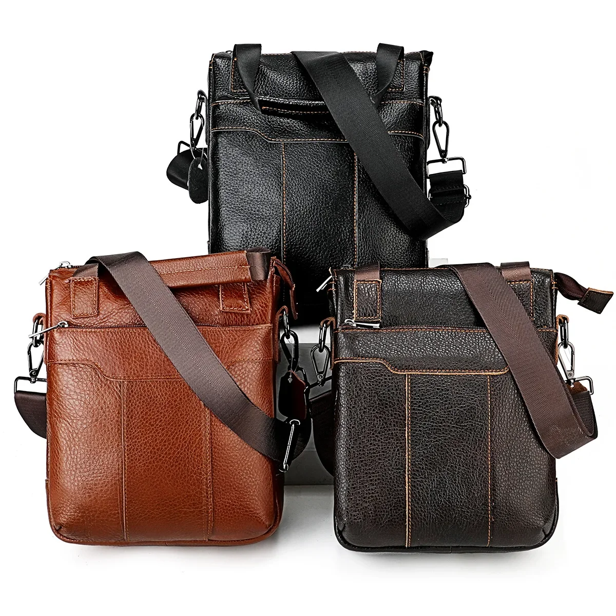 2025 New Luxury Men's Handbags 100% Cow Genuine Leather Male Shoulder Bag Real Natural Leather Crossbody Bag Messenger Bags
2025 New Luxury Men's Handbags 100% Cow Genuine Leather Male Shoulder Bag Real Natural Leather Crossbody Bag Messenger Bags