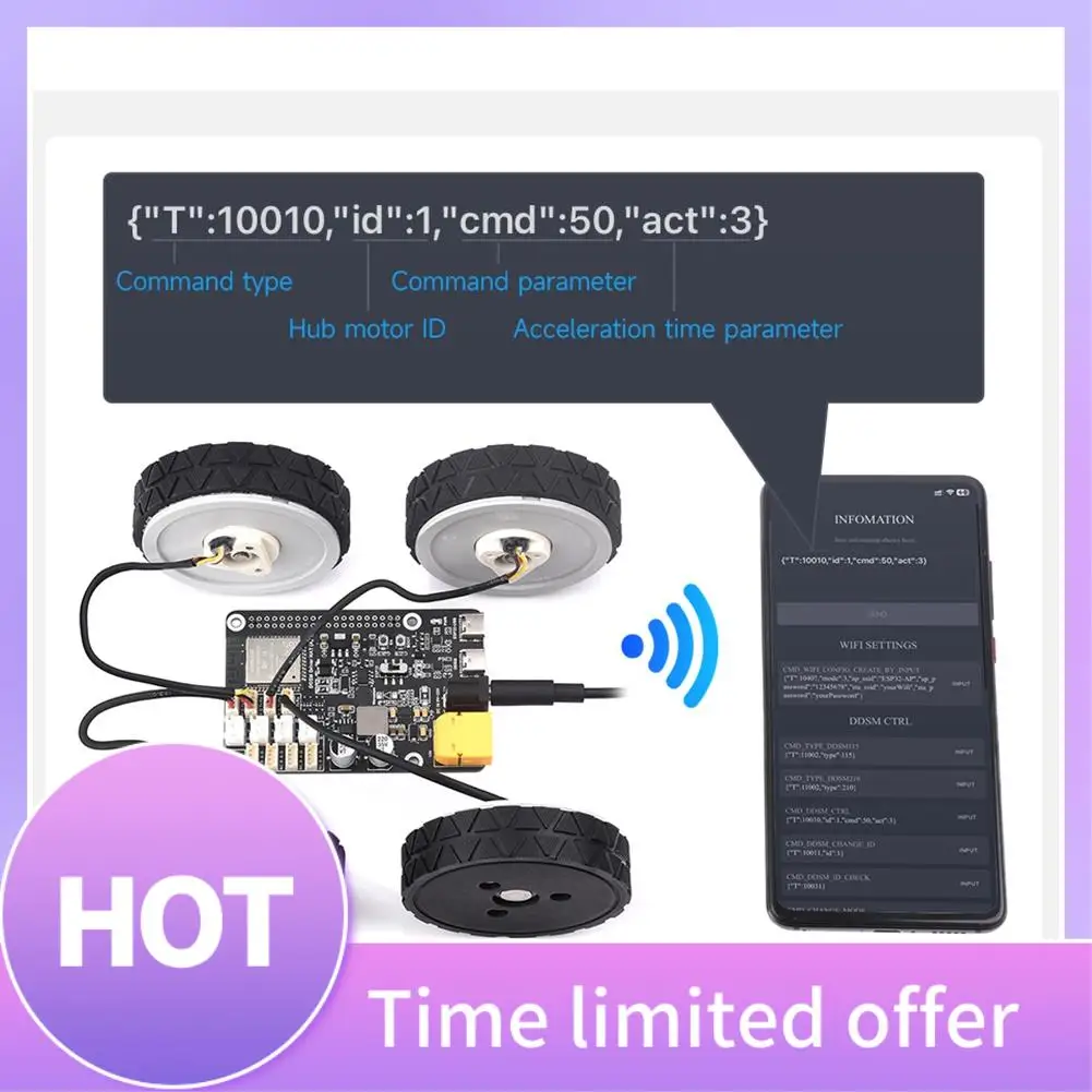 Плата драйвера серводвигателя ABFN-Direct Drive, встроенная ESP32 и схема управления, поддержка Wi-Fi 2,4G
Плата драйвера серводвигателя ABFN-Direct Drive, встроенная ESP32 и схема управления, поддержка Wi-Fi 2,4G