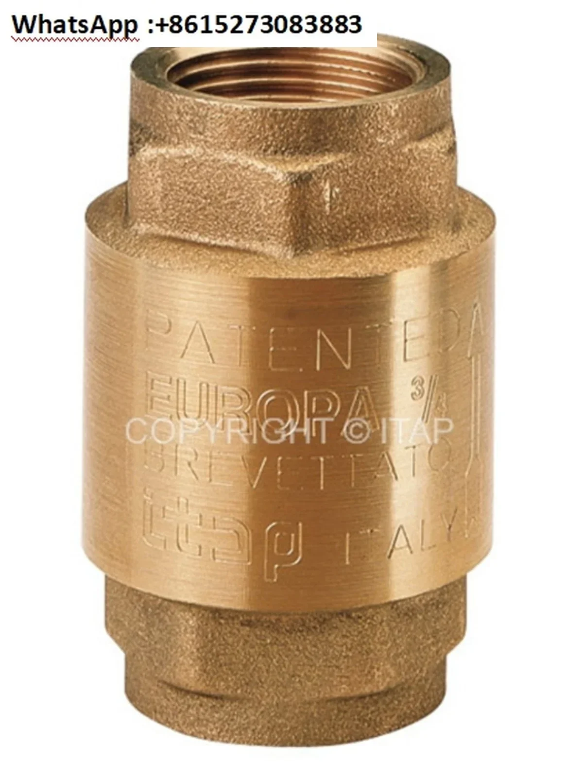 Supply original imported EUROPA art.100 check valves/water or gas systems
Supply original imported EUROPA art.100 check valves/water or gas systems