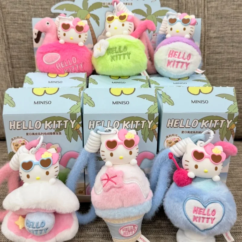 New Blind Box Hellokitty Summer Black Skin Series Mystery Box Plush Aromatherapy Pendant Custom Kawaii Toy Ornament Kids Gifts
New Blind Box Hellokitty Summer Black Skin Series Mystery Box Plush Aromatherapy Pendant Custom Kawaii Toy Ornament Kids Gifts