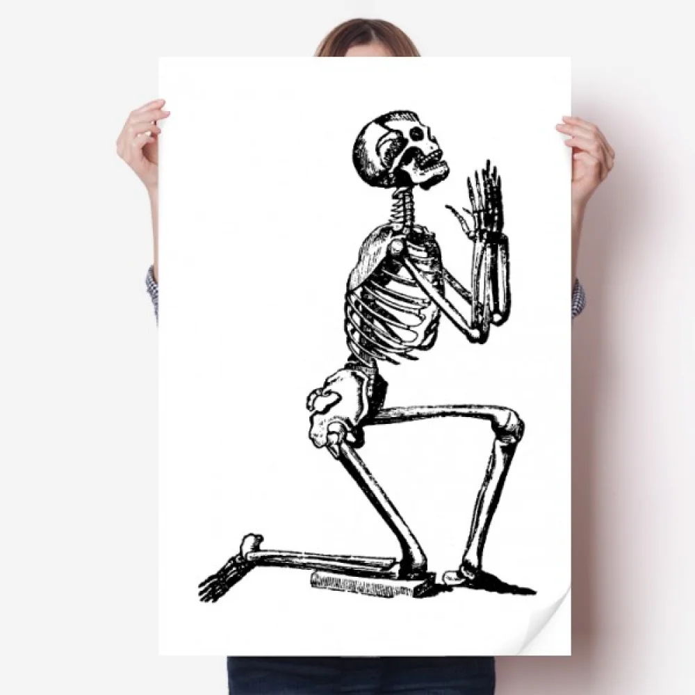 Praying Human Skeleton Sketch Sticker Decoration Poster Playbill Wallpaper Window Decal
Praying Human Skeleton Sketch Sticker Decoration Poster Playbill Wallpaper Window Decal