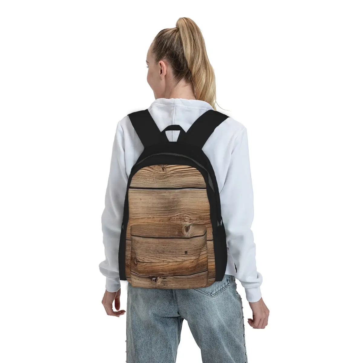 Wood Grain Retro Backpack Boys Girls BookBag Children School Bag Laptop Shoulder Bags for Men Women
Wood Grain Retro Backpack Boys Girls BookBag Children School Bag Laptop Shoulder Bags for Men Women