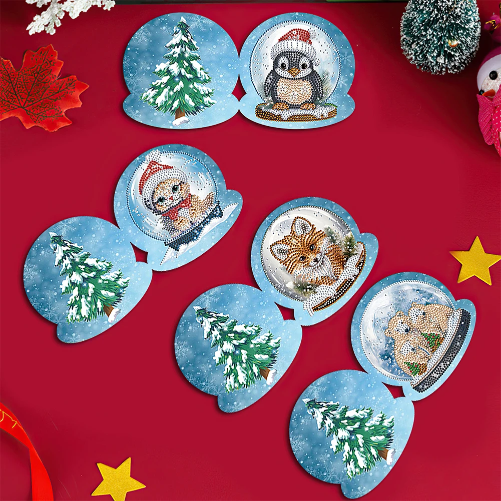 Special Shape Diamond Handmade Card Xmas Critter 5/6/8/10/12PCS Rhinestone Painting Card Kit Princess Snowman Santa Crystal Ball
Special Shape Diamond Handmade Card Xmas Critter 5/6/8/10/12PCS Rhinestone Painting Card Kit Princess Snowman Santa Crystal Ball