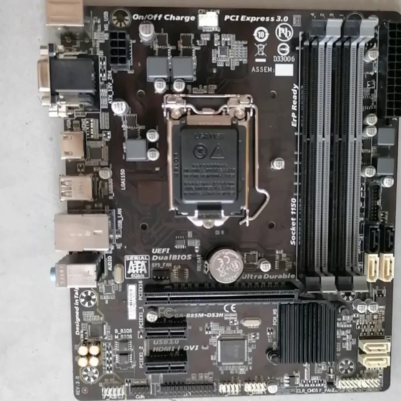 For Gigabyte GA-B85M-DS3H Desktop Motherboard B85M DS3H DDR3 1150 Mainboard 100% Tested OK
For Gigabyte GA-B85M-DS3H Desktop Motherboard B85M DS3H DDR3 1150 Mainboard 100% Tested OK