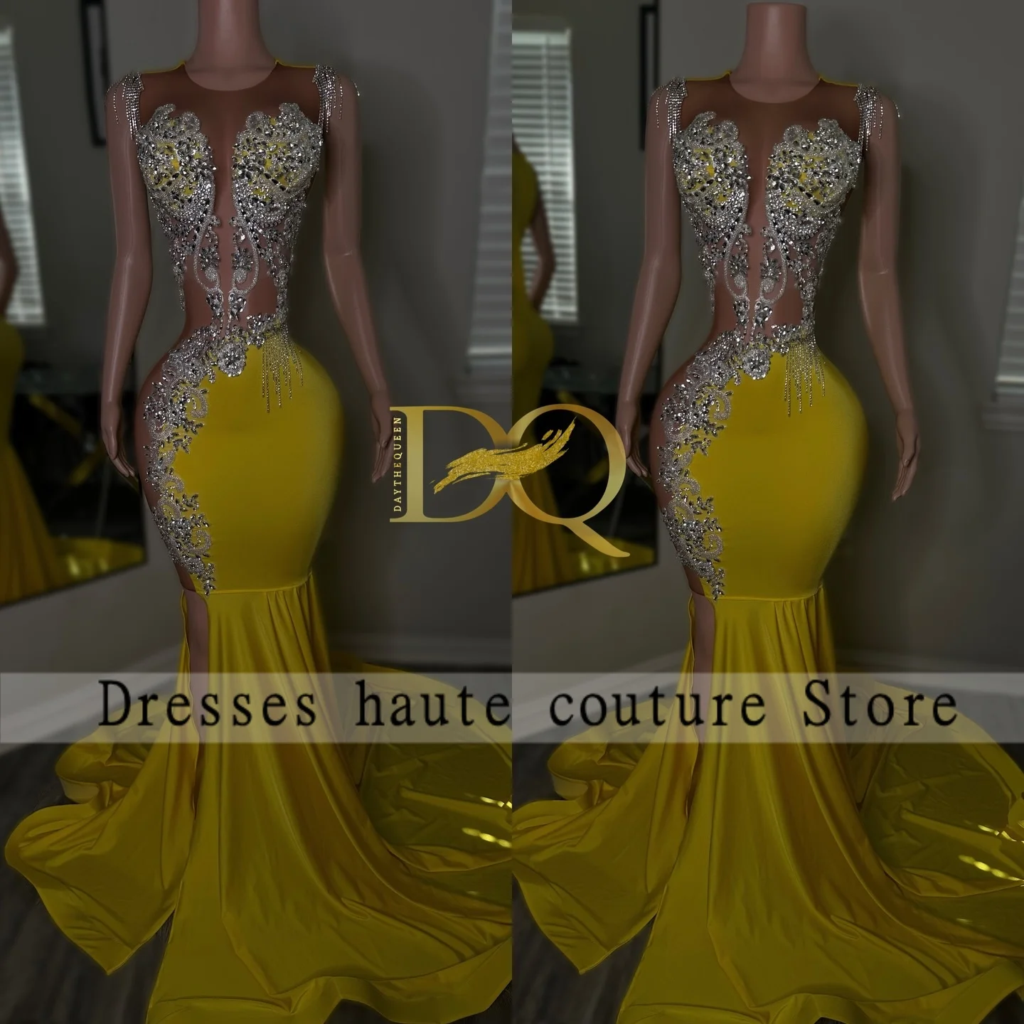 Sparkly Teal Mermaid Diamond Prom Dresses 2026 Beaded Train Evening Gown Black Girl Formal Party Dress Vestido Customized
Sparkly Teal Mermaid Diamond Prom Dresses 2026 Beaded Train Evening Gown Black Girl Formal Party Dress Vestido Customized