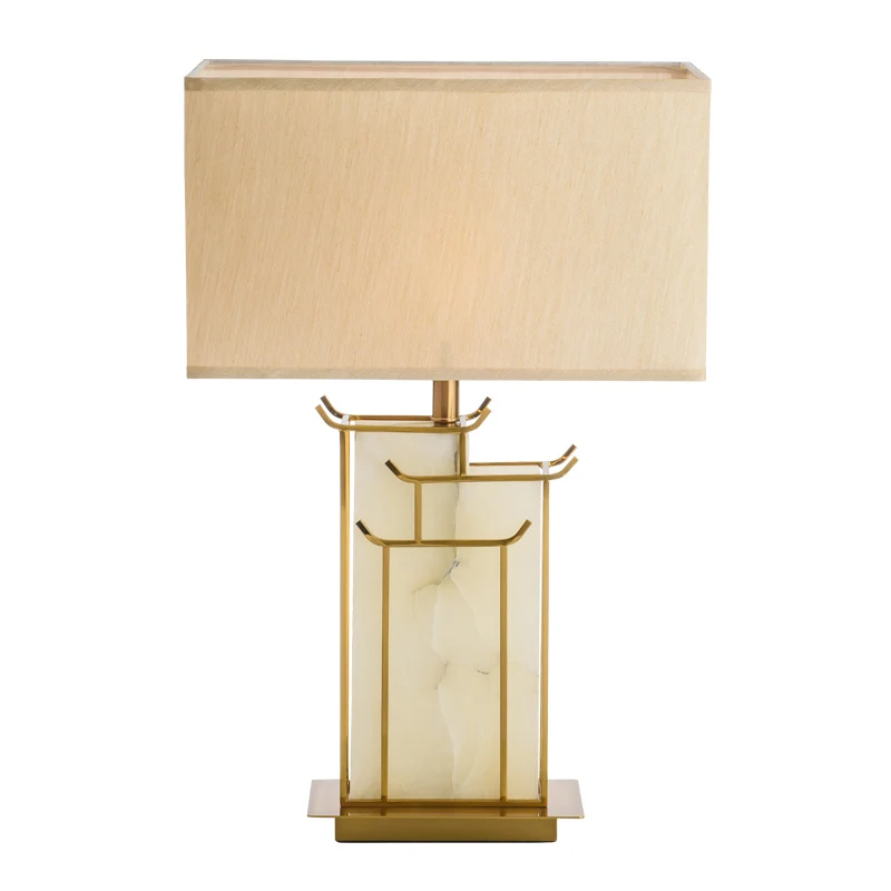 Modern metal table lamp living room bedroom model room American simple imitation natural marble table lamp
Modern metal table lamp living room bedroom model room American simple imitation natural marble table lamp