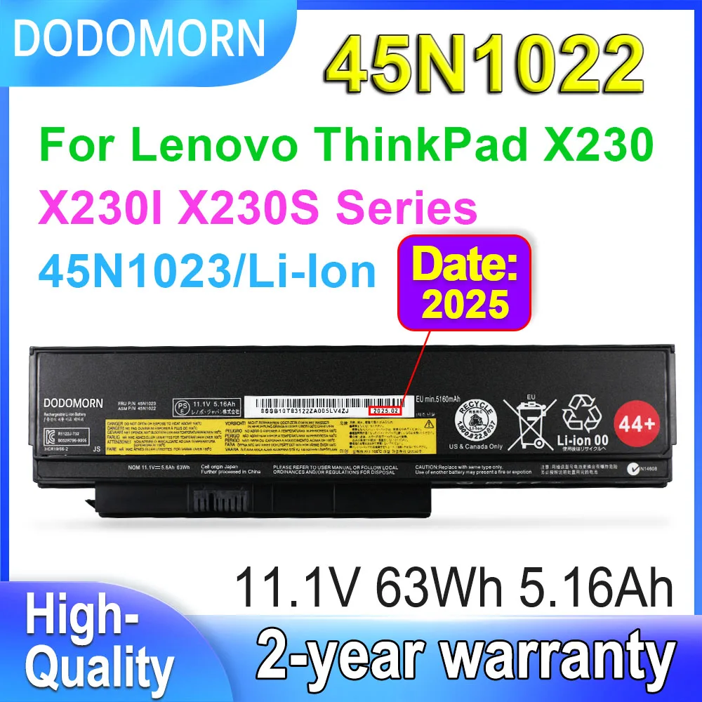Аккумулятор для ноутбука DODOMORN 45N1022 45N1023, 11,1 В, 5,16 Ач, для Lenovo ThinkPad X230 X230I X230S Series 45N1020 45N1021 45N1024 45N1025
Аккумулятор для ноутбука DODOMORN 45N1022 45N1023, 11,1 В, 5,16 Ач, для Lenovo ThinkPad X230 X230I X230S Series 45N1020 45N1021 45N1024 45N1025