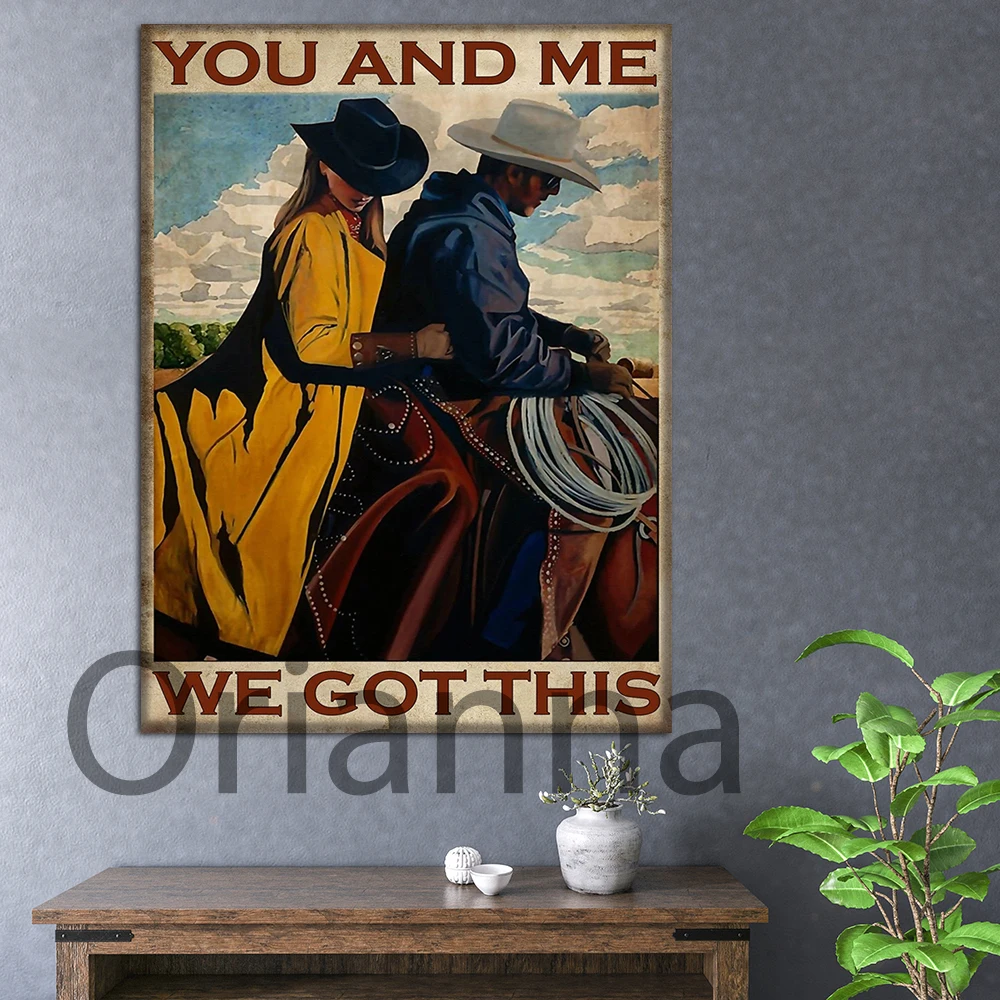 Cowgirl Cowboy Couple Poster You And Me We Got This Poster Valentine's Day Home Living Decor Painting Poster Wall Art Prints
Cowgirl Cowboy Couple Poster You And Me We Got This Poster Valentine's Day Home Living Decor Painting Poster Wall Art Prints