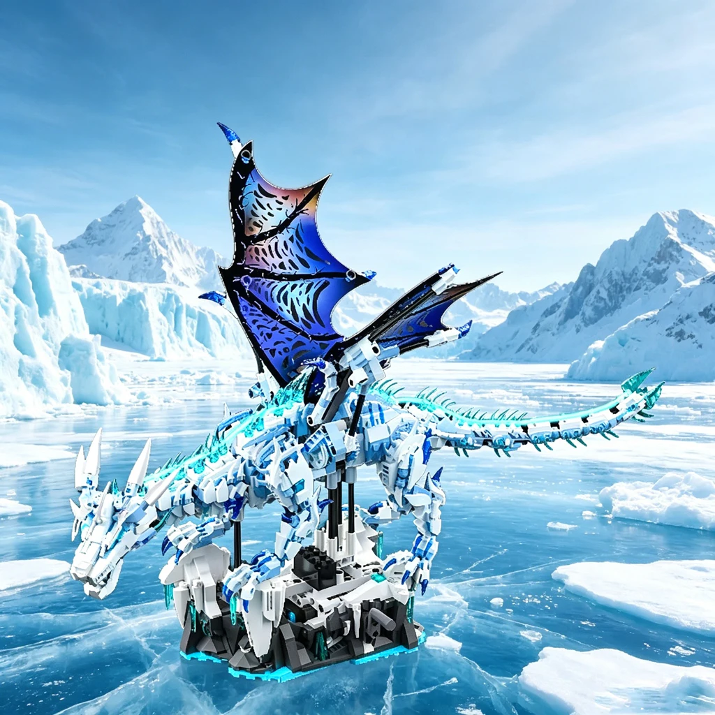 2025 NEW Ice Dra'gon Building Blocks Mechanical Fire Dragon Model Educational DIY Desktop Decoration Toy Holiday Gift for Kids A
2025 NEW Ice Dra'gon Building Blocks Mechanical Fire Dragon Model Educational DIY Desktop Decoration Toy Holiday Gift for Kids A