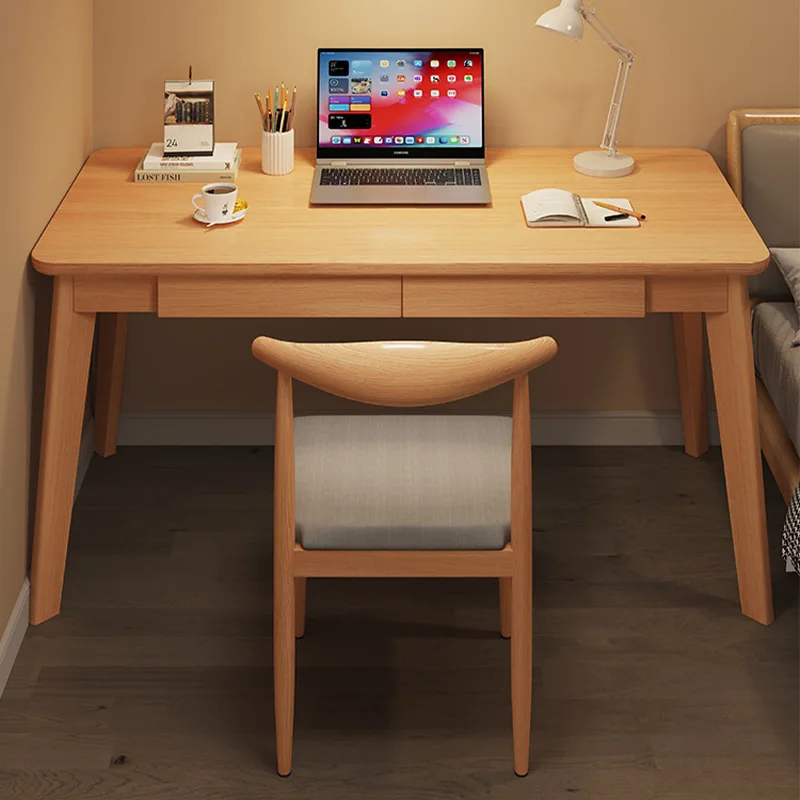 Computer Desk, Student Home Study, Simple Bedroom, Writing, Office with Drawers, Solid Wood Leg Table
Computer Desk, Student Home Study, Simple Bedroom, Writing, Office with Drawers, Solid Wood Leg Table
