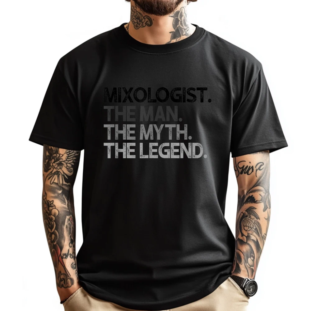 Mixologist Bar Tender The Man Myth Legend Luxury T Shirt Men High Quality Graphic T Shirts Tops T Shirt EU SIZE Character
Mixologist Bar Tender The Man Myth Legend Luxury T Shirt Men High Quality Graphic T Shirts Tops T Shirt EU SIZE Character