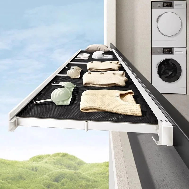 Balcony Clothes Drying Rack Window Space Aluminum Drying Net Foldable No Drilling Telescopic Invisible Drying Net for Socks
Balcony Clothes Drying Rack Window Space Aluminum Drying Net Foldable No Drilling Telescopic Invisible Drying Net for Socks