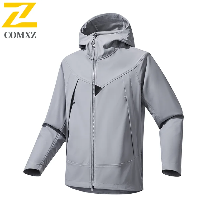 Men's Softshell Jacket Windproof Water-Resistant Hooded Outdoor Coat Hiking Mountaineering Casual Sports Lightweight Breathable
Men's Softshell Jacket Windproof Water-Resistant Hooded Outdoor Coat Hiking Mountaineering Casual Sports Lightweight Breathable