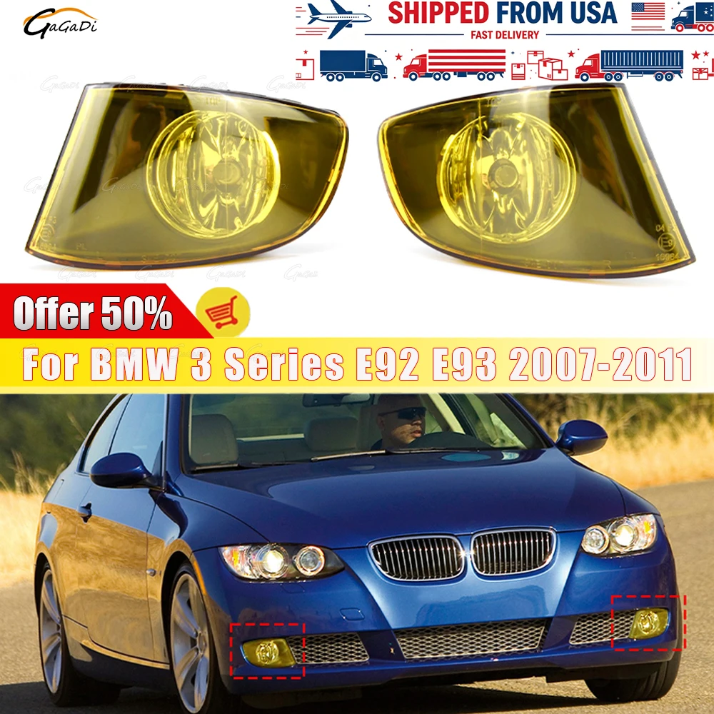 Car fog lights Fit for BMW 3 Series E92 E93 2007-2011 pair of front fog lights H8 bulb replacement yellow fog lights
Car fog lights Fit for BMW 3 Series E92 E93 2007-2011 pair of front fog lights H8 bulb replacement yellow fog lights