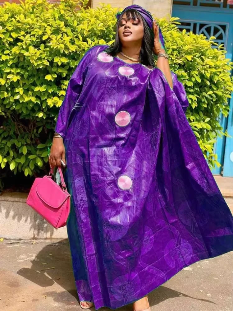 Organza Brocade Bazin Riche Dashiki Long Robe Free Size African Women Wedding Party Dress
Organza Brocade Bazin Riche Dashiki Long Robe Free Size African Women Wedding Party Dress