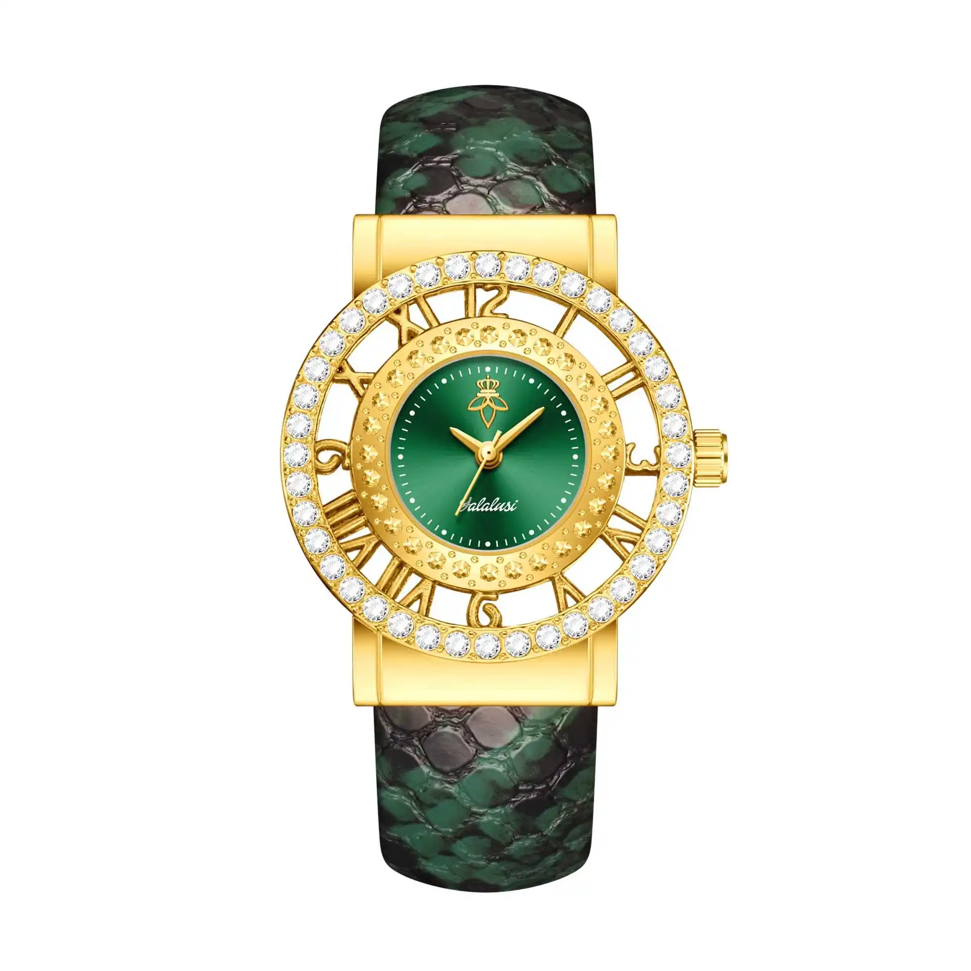 Yalalusi Diamond Set Serpentine Strap Women's Watch Hollow Dial Bracelet Women's Watch Light Luxury Business Quartz Watch NO1
Yalalusi Diamond Set Serpentine Strap Women's Watch Hollow Dial Bracelet Women's Watch Light Luxury Business Quartz Watch NO1