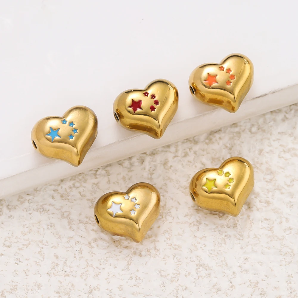 2 шт./упак., нержавеющая сталь 304, в форме сердца, бусины-разделители, подвески для DIY, кулон, браслет, ожерелье, изготовление ювелирных аксессуаров
2 шт./упак., нержавеющая сталь 304, в форме сердца, бусины-разделители, подвески для DIY, кулон, браслет, ожерелье, изготовление ювелирных аксессуаров