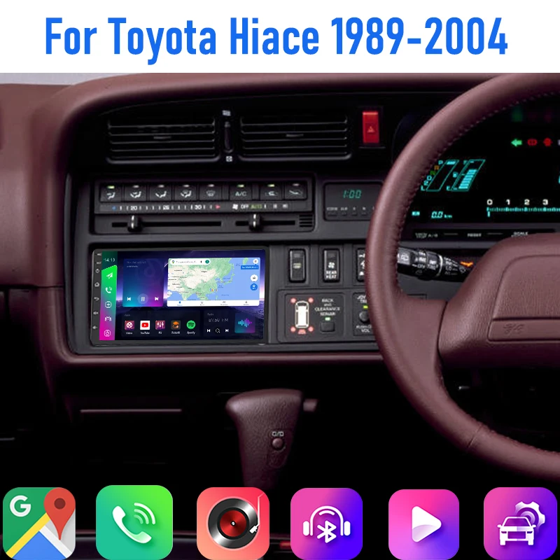 7'' For Toyota Hiace 1989-2004 Car Radio 4G SIM Rear Camera Android 15 Auto Steering Wheel Control Bluetooth Google Map GPS Navi
7'' For Toyota Hiace 1989-2004 Car Radio 4G SIM Rear Camera Android 15 Auto Steering Wheel Control Bluetooth Google Map GPS Navi