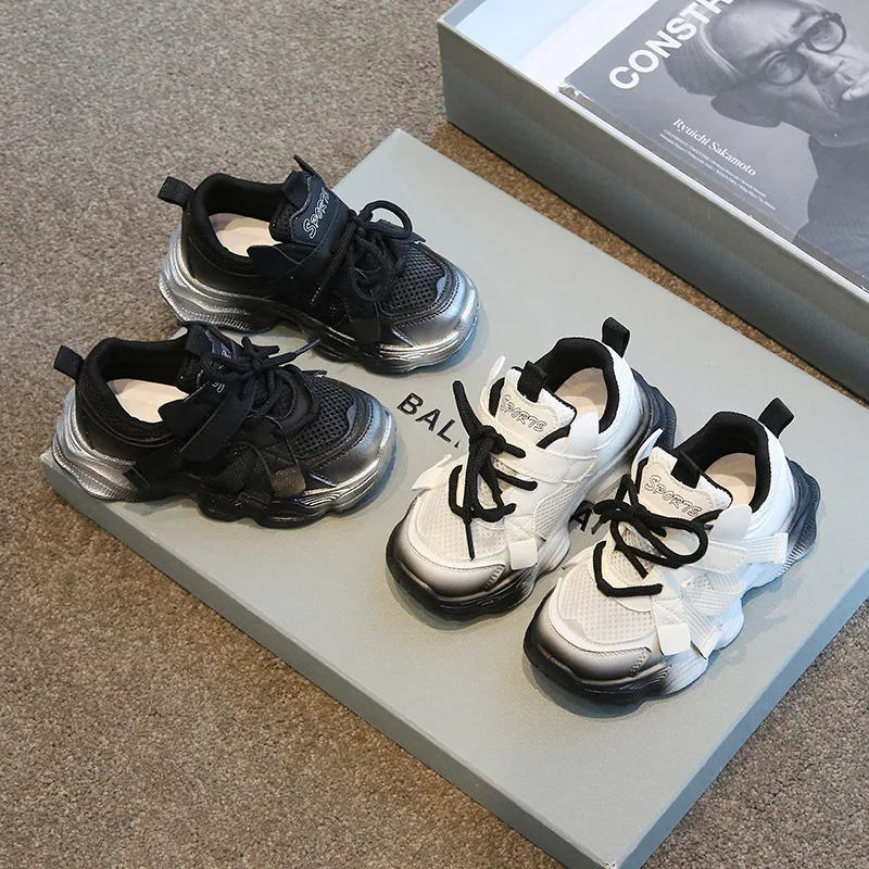 Children's Sneakers2024Spring and Autumn Baby Girl Daddy Shoes Mesh Breathable Boy White Shoes Medium and Large Children's Runni
Children's Sneakers2024Spring and Autumn Baby Girl Daddy Shoes Mesh Breathable Boy White Shoes Medium and Large Children's Runni