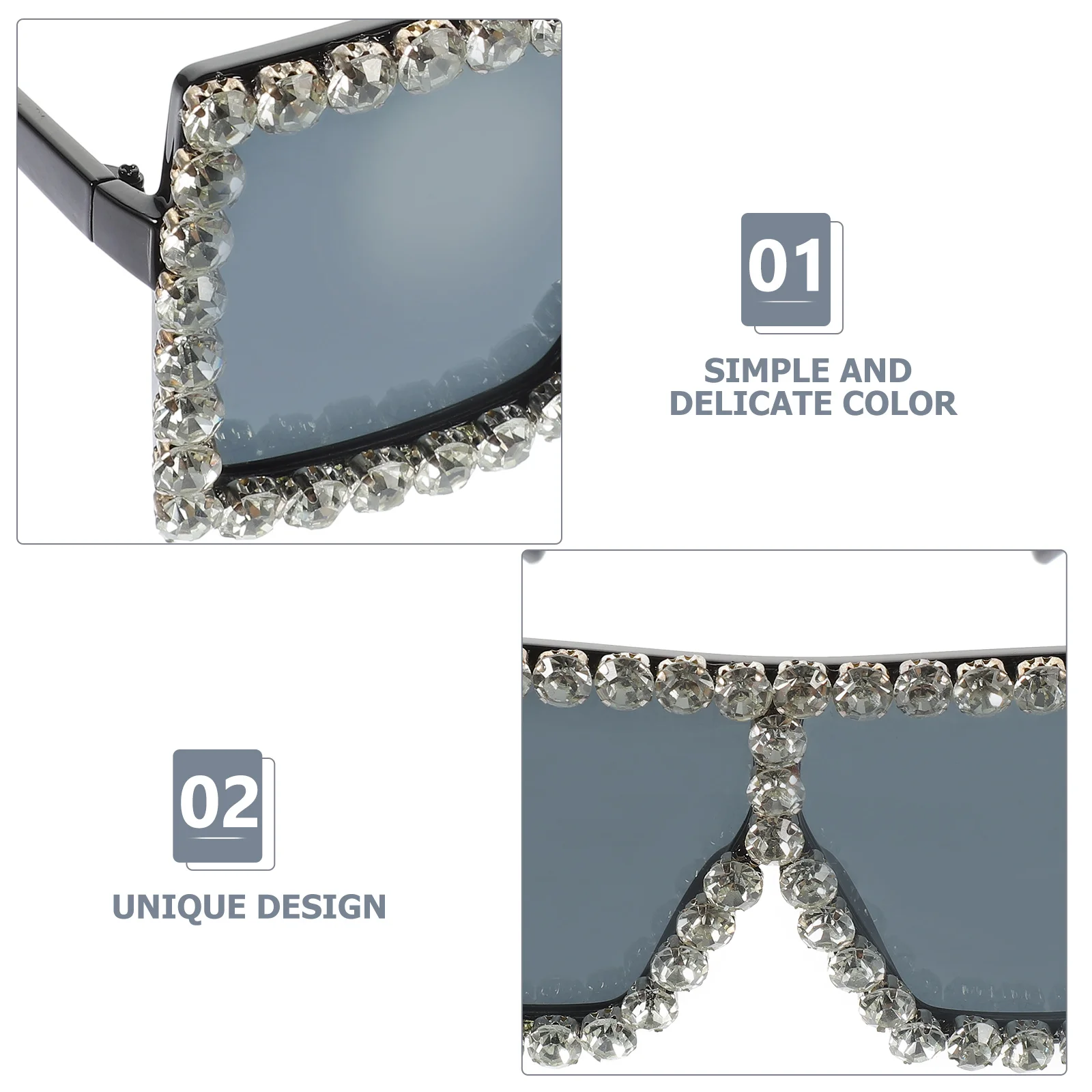 2Pcs Women Square Sunglasses Light Safe Non Deformable Creative Fashion Shades for Street Snap Valentine Birthday
2Pcs Women Square Sunglasses Light Safe Non Deformable Creative Fashion Shades for Street Snap Valentine Birthday