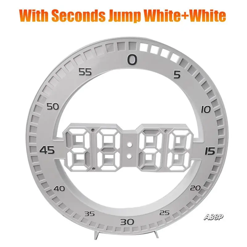Living Room Wall Clock 3D LED Portable Wall Clock Easy To Use With Jumping Seconds,White & White
Living Room Wall Clock 3D LED Portable Wall Clock Easy To Use With Jumping Seconds,White & White