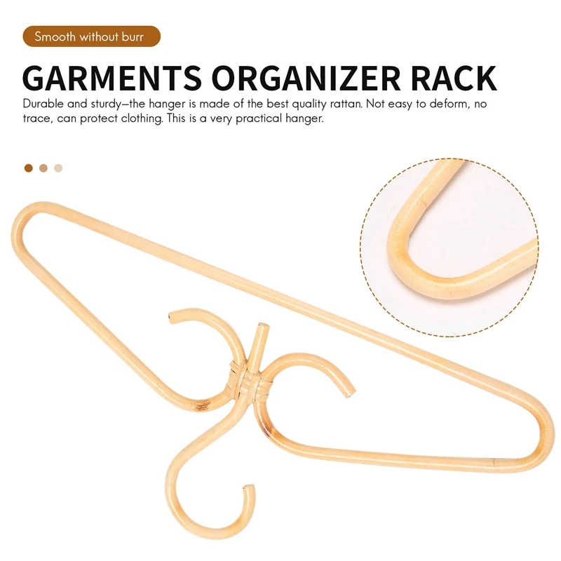 A25U2Pcs Rattan Clothes Hanger Natural Rattan Hand-Woven 3 Hook Hanger for Home Wardrobe Clothing Store Decor 40x20cm
A25U2Pcs Rattan Clothes Hanger Natural Rattan Hand-Woven 3 Hook Hanger for Home Wardrobe Clothing Store Decor 40x20cm