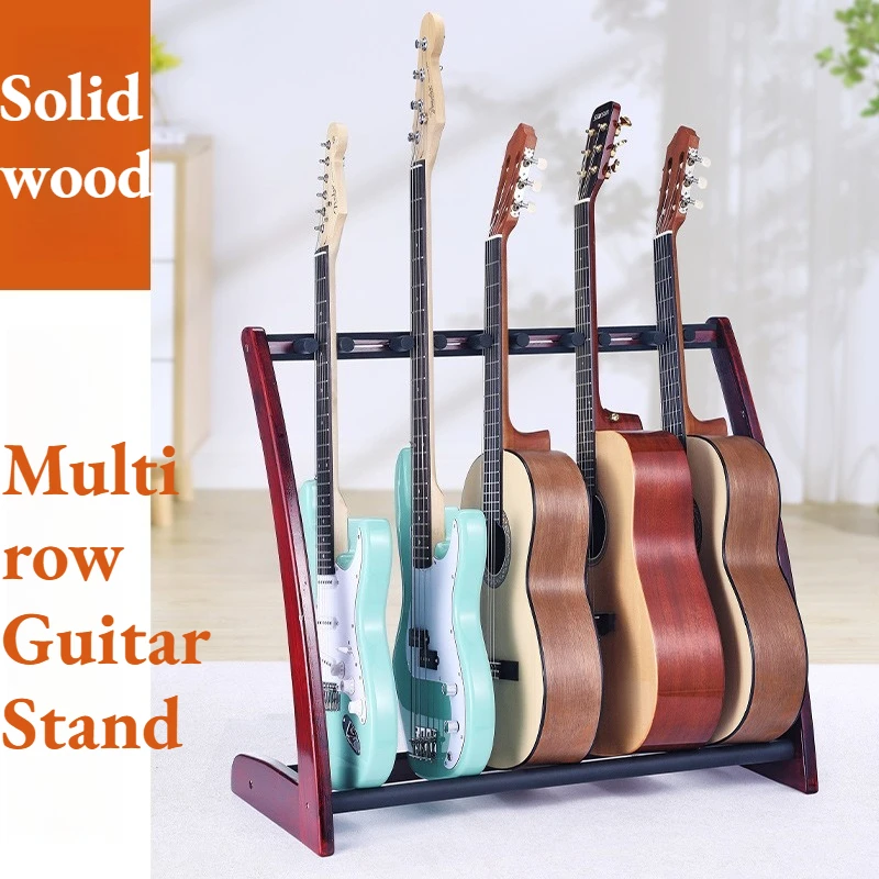 Solid Wood Multi-row Guitar Stand High-quality Stable Adjustable Floor-standing Guitar Stand Musical Instrument Accessories
Solid Wood Multi-row Guitar Stand High-quality Stable Adjustable Floor-standing Guitar Stand Musical Instrument Accessories
