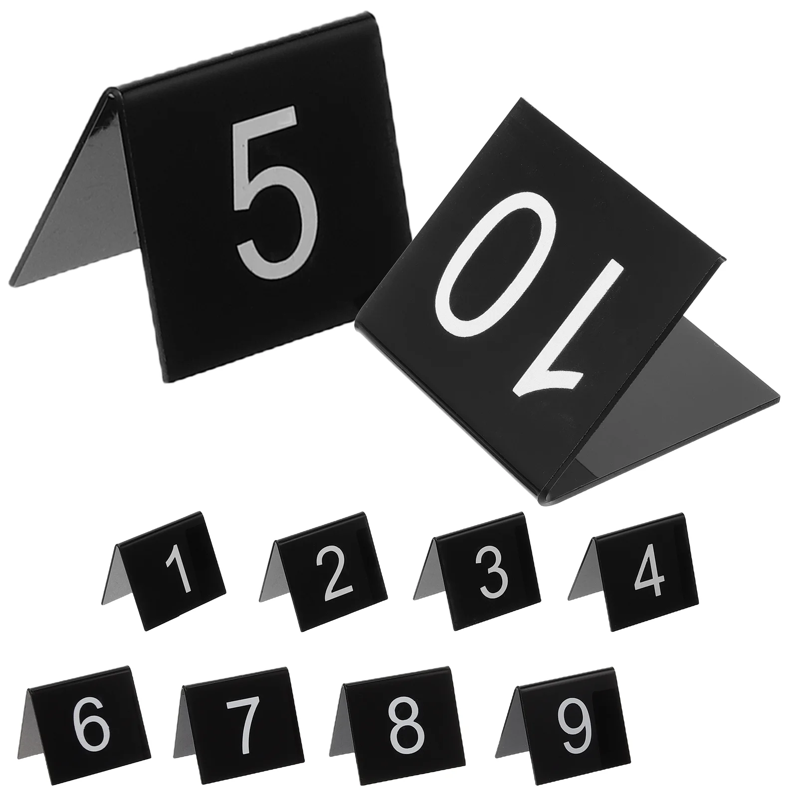 10 Pcs Triangle Table Cards Number Markers for Acrylic Sign Evidence Crime Scene Dinner Party
10 Pcs Triangle Table Cards Number Markers for Acrylic Sign Evidence Crime Scene Dinner Party