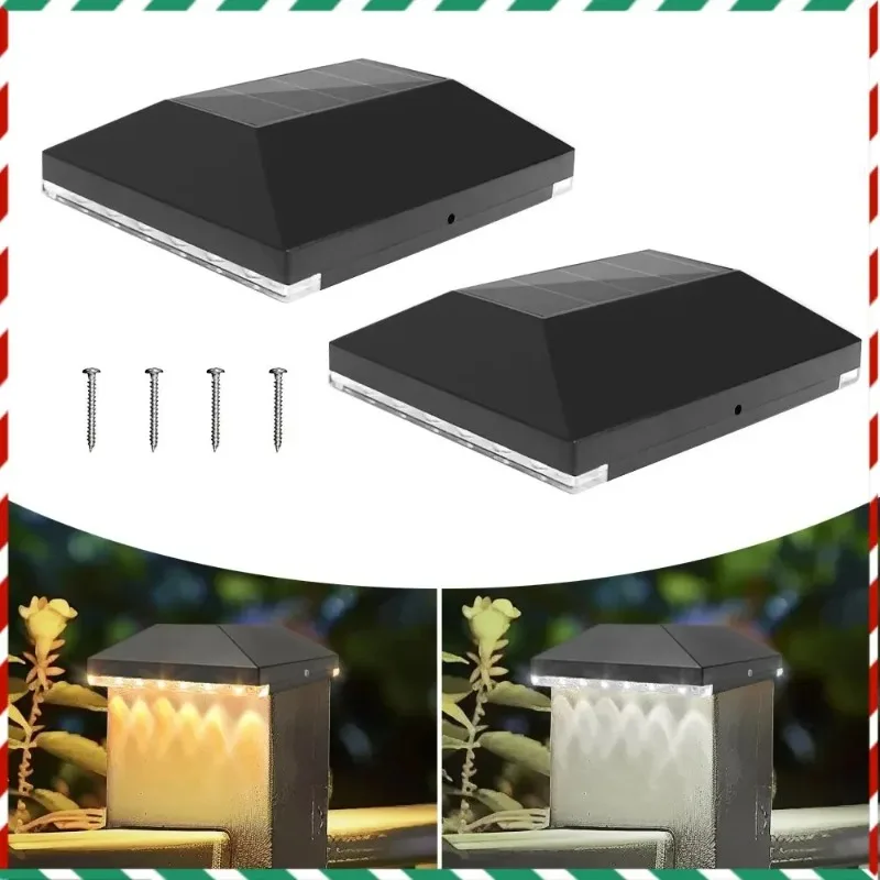 2 Pack Solar Post Cap Lights Outdoor Fence Post Deck Cap Lamp Solar Powered Deck Lights for 3.5x3.5 4x4 Posts in Garden Decor
2 Pack Solar Post Cap Lights Outdoor Fence Post Deck Cap Lamp Solar Powered Deck Lights for 3.5x3.5 4x4 Posts in Garden Decor