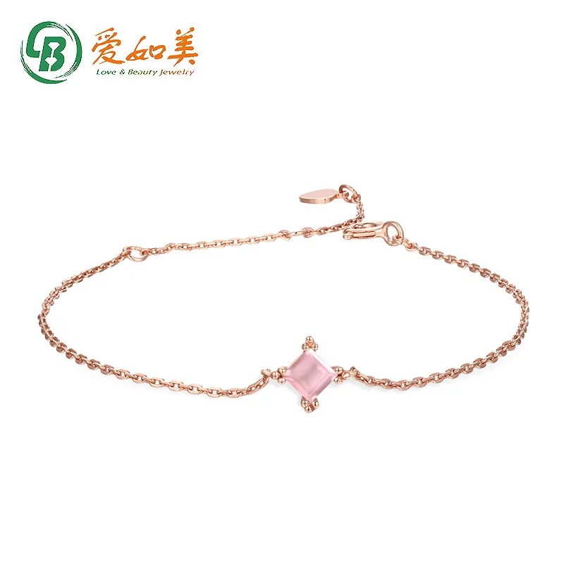 18K Gold PT950 Platinum Silver Plated 7-layer Gold Caibao Natural Powder Crystal Princess Square Bracelet Electric Rose Gold
18K Gold PT950 Platinum Silver Plated 7-layer Gold Caibao Natural Powder Crystal Princess Square Bracelet Electric Rose Gold