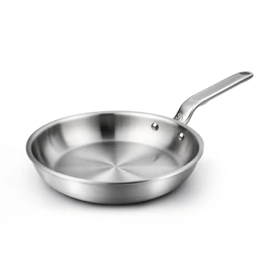 Mini Stainless Steel Frying Pan - 5 Ply Stainless Clad Skillet with Aluminum Core Durable and Even Heating Professional Cookwar
Mini Stainless Steel Frying Pan - 5 Ply Stainless Clad Skillet with Aluminum Core Durable and Even Heating Professional Cookwar
