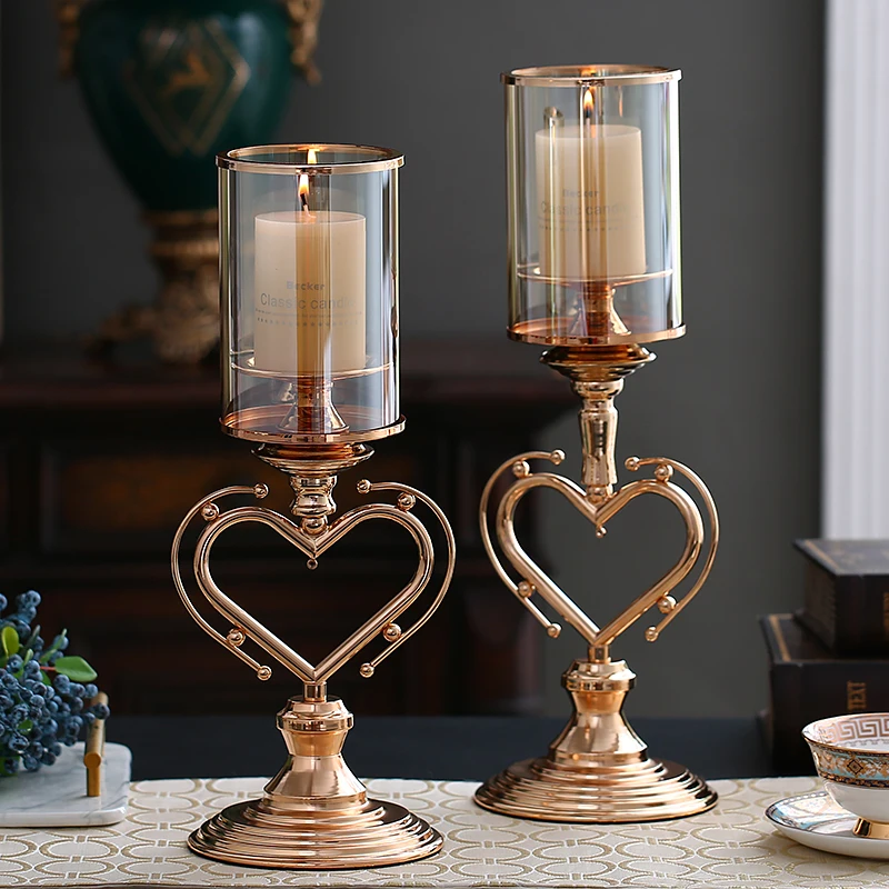 European luxury and creative glass candle holder ornaments, Nordic romantic candlelight dinner, Valentine's Day wedding gift
European luxury and creative glass candle holder ornaments, Nordic romantic candlelight dinner, Valentine's Day wedding gift