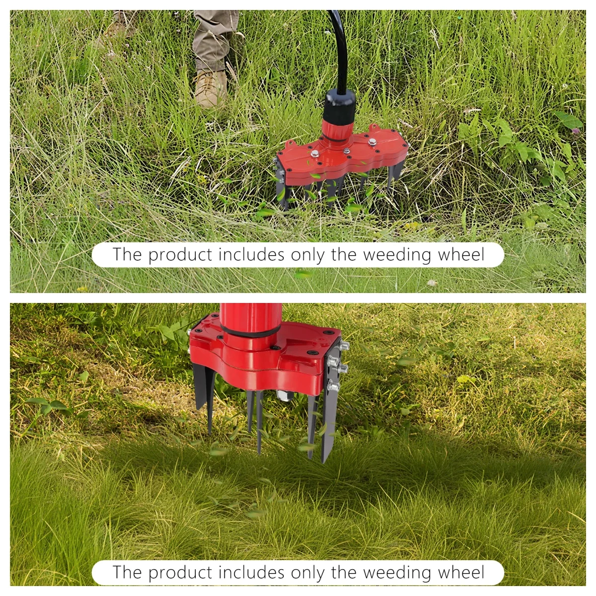 Multi-Function Weeding Wheel,Grass Remover Tool Attachment, Weeder Accessories, Weeding Wheel Weeder Accessory