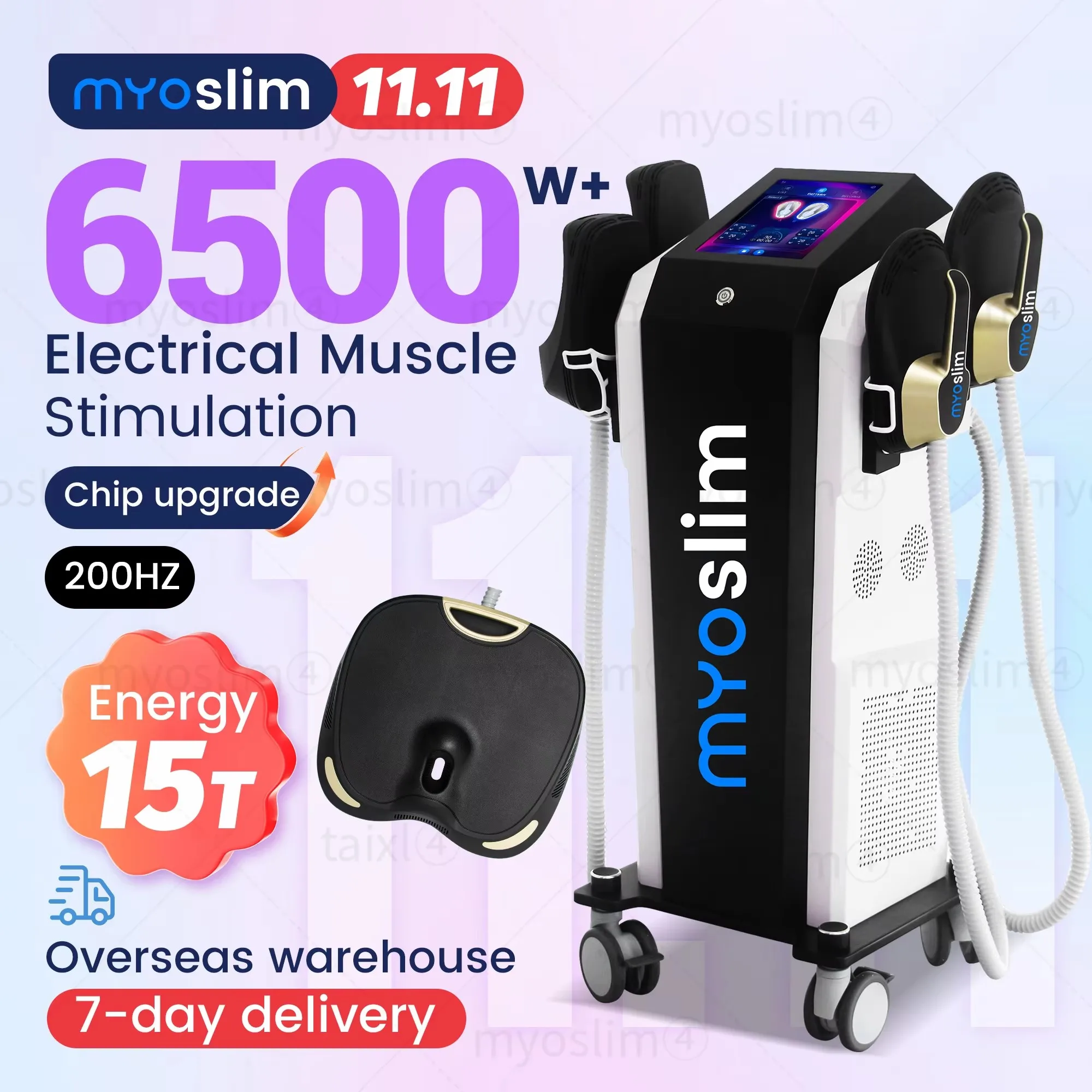 15 Tesla 6500W EMS EMS Electromagnetic Muscle Buiding ABS Training Fat Removal Body Slimming Machine Butt Lifting Sculptor
15 Tesla 6500W EMS EMS Electromagnetic Muscle Buiding ABS Training Fat Removal Body Slimming Machine Butt Lifting Sculptor