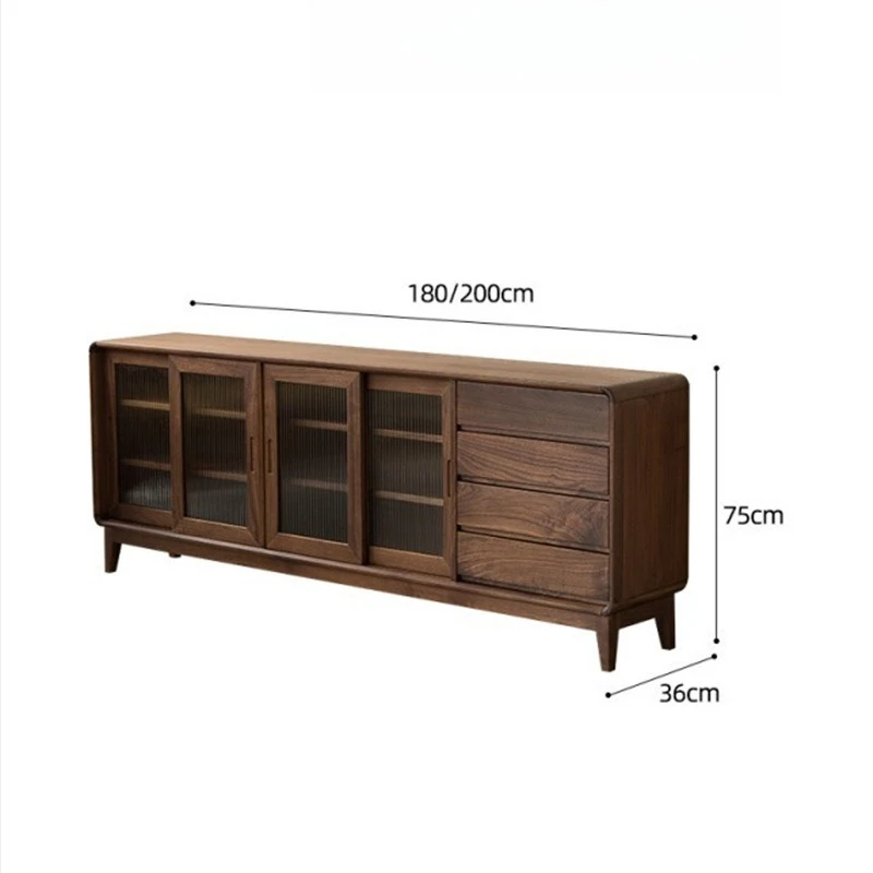 Black Walnut Solid Wood Sideboard Modern Minimalist Multifunctional Storage Sideboard
Black Walnut Solid Wood Sideboard Modern Minimalist Multifunctional Storage Sideboard