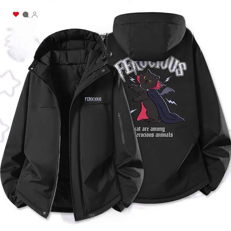 Утепленная демисезонная куртка-ветровка унисекс с мультяшным принтом, модная верхняя одежда для молодежи, ветрозащитная, с длинными рукавами, на молнии, с капюшоном, для мужчин и женщин
Утепленная демисезонная куртка-ветровка унисекс с мультяшным принтом, модная верхняя одежда для молодежи, ветрозащитная, с длинными рукавами, на молнии, с капюшоном, для мужчин и женщин