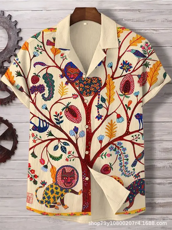 2025 Summer New Men's Shirt Retro Cartoon 3D Printed Fashion Hawaiian Short sleeved Shirt Men's Polo Loose Versatile Top
2025 Summer New Men's Shirt Retro Cartoon 3D Printed Fashion Hawaiian Short sleeved Shirt Men's Polo Loose Versatile Top