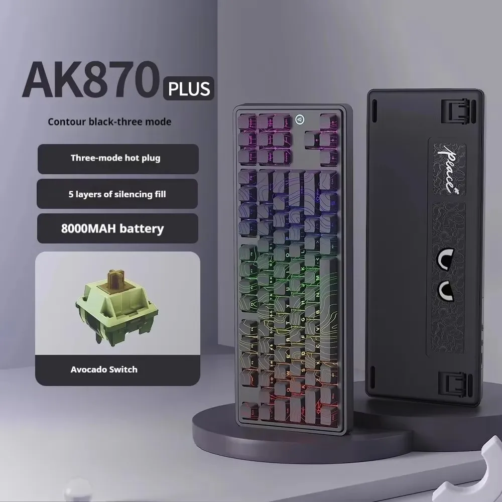 Беспроводная механическая клавиатура AJAZZ AK870 PLUS, полноклавишная многофункциональная ручка с возможностью горячей замены, проводная игровая клавиатура без Conflict
Беспроводная механическая клавиатура AJAZZ AK870 PLUS, полноклавишная многофункциональная ручка с возможностью горячей замены, проводная игровая клавиатура без Conflict