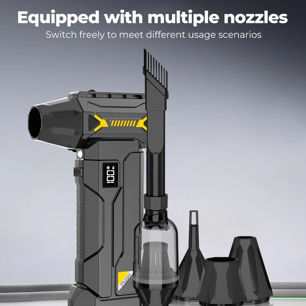 990000 об/мин турбоструйный вентилятор электрический мощный воздуходувка портативный пылеочиститель USB зарядка 60 м/с бесщеточный струйный вентилятор 10000 мАч
990000 об/мин турбоструйный вентилятор электрический мощный воздуходувка портативный пылеочиститель USB зарядка 60 м/с бесщеточный струйный вентилятор 10000 мАч