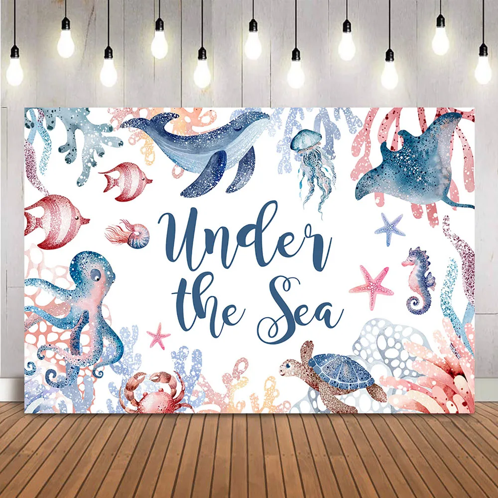 Under the Sea Backdrop for Photography Sea Floor Organism Mermaid Background for Party Decoraiton Supplies Photocall Prop
Under the Sea Backdrop for Photography Sea Floor Organism Mermaid Background for Party Decoraiton Supplies Photocall Prop