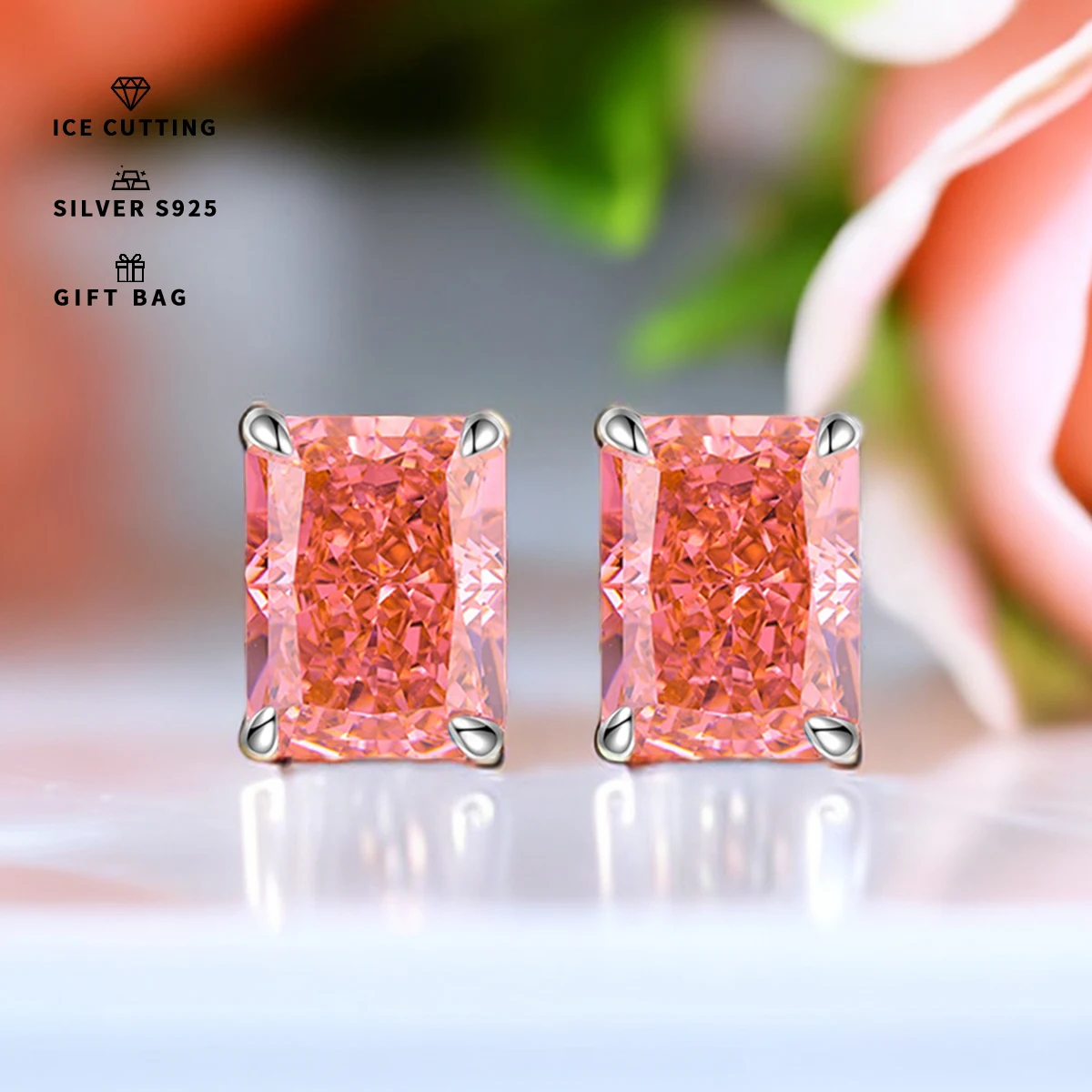S925 Sterling Silver Fine Quality 7carat 1 double PADPARADSCHA Zircon Sparkle 5A good quality ice Cut Ladies earrings
S925 Sterling Silver Fine Quality 7carat 1 double PADPARADSCHA Zircon Sparkle 5A good quality ice Cut Ladies earrings