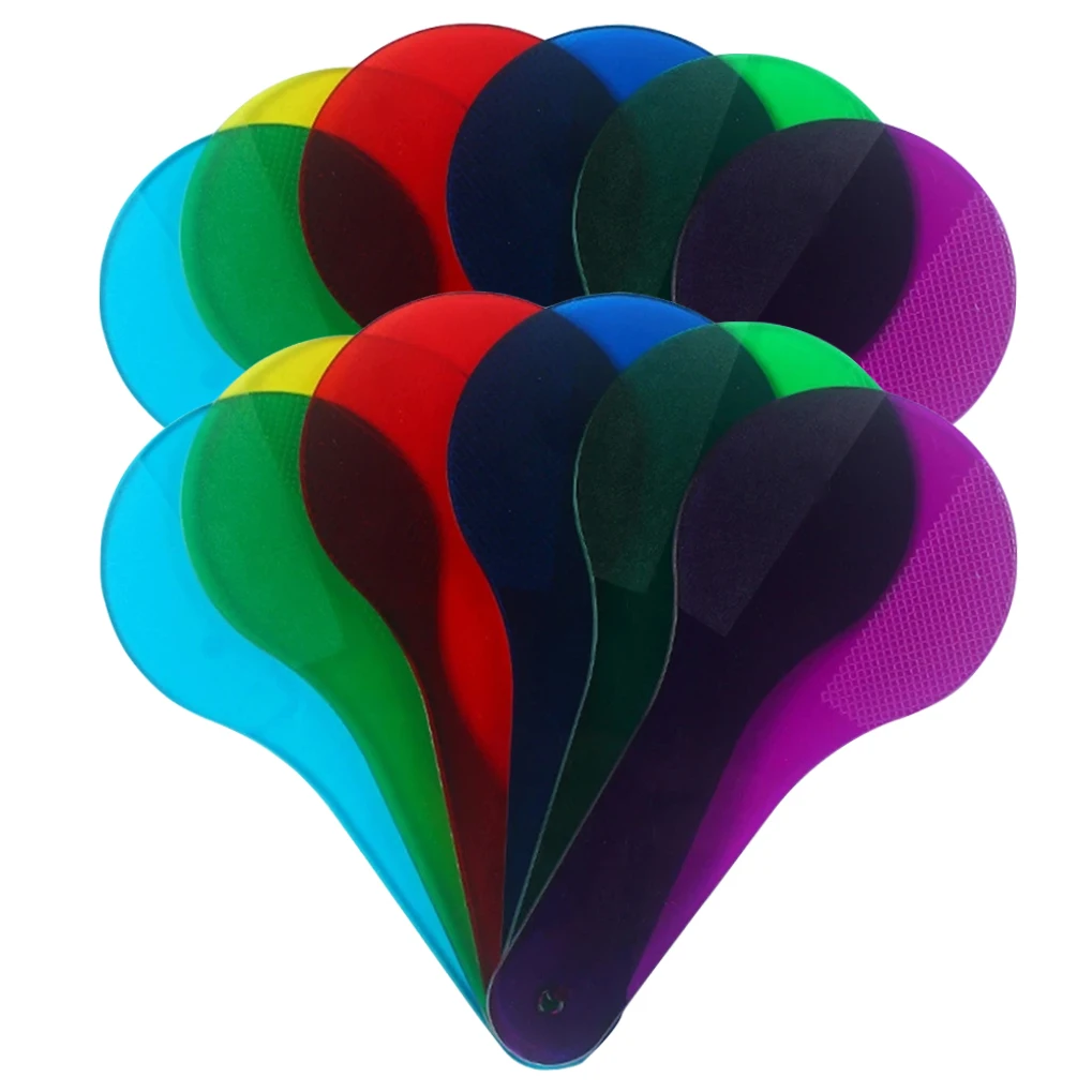 12 Pcs Color Science Demonstration Translucent Film Paddles Markers for School Child
12 Pcs Color Science Demonstration Translucent Film Paddles Markers for School Child