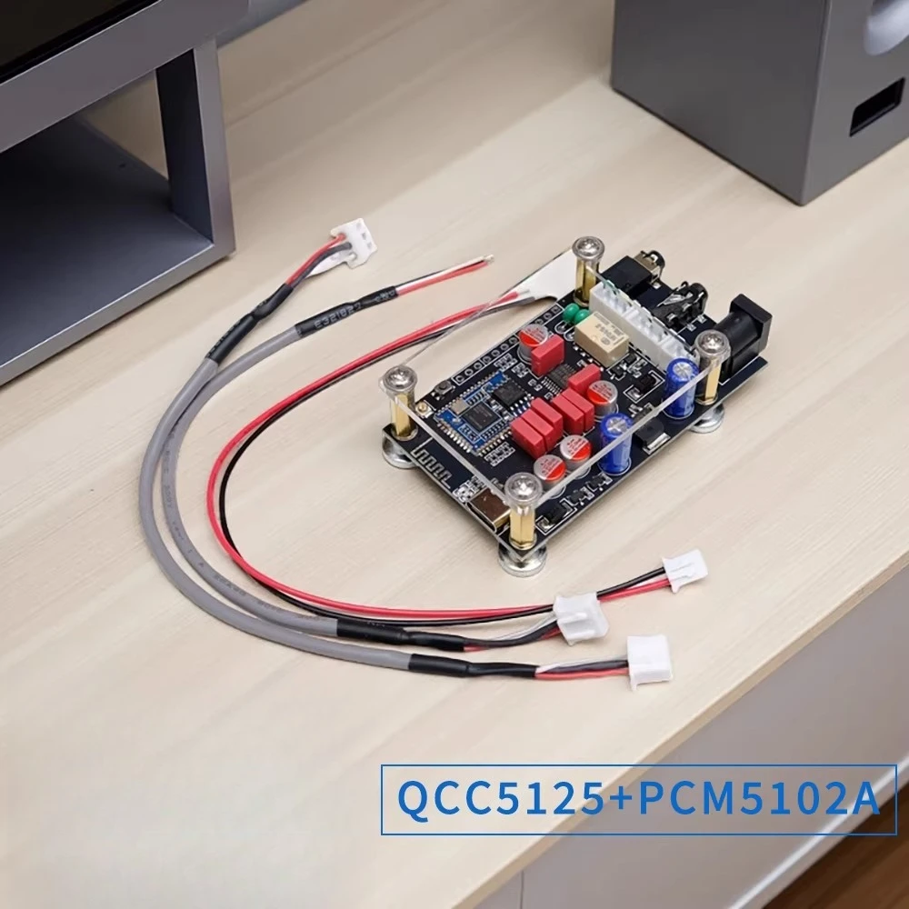 Модуль Bluetooth-декодера Qualcomm QCC5125 PCM5102 для aptX LDAC, аудиофильского уровня
Модуль Bluetooth-декодера Qualcomm QCC5125 PCM5102 для aptX LDAC, аудиофильского уровня